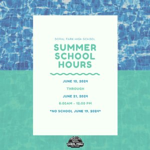 Summer School Schedule